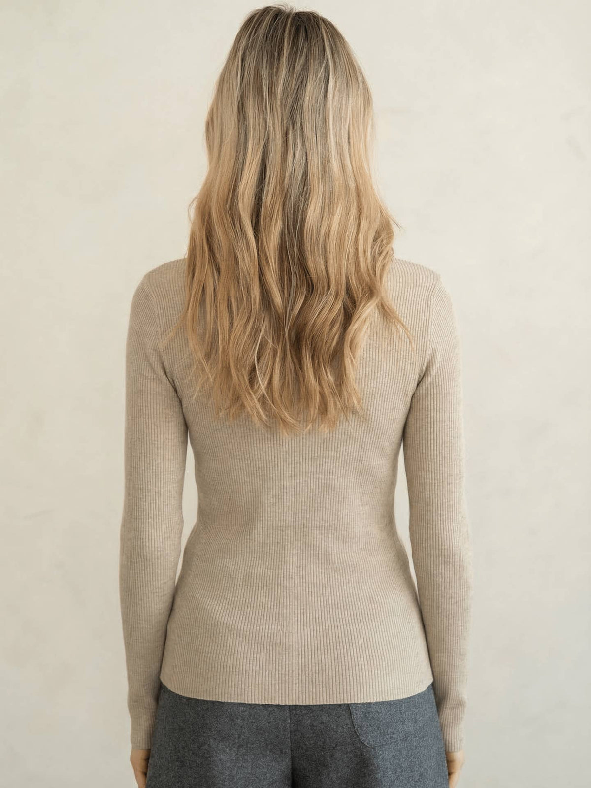 Turtleneck Knit Top