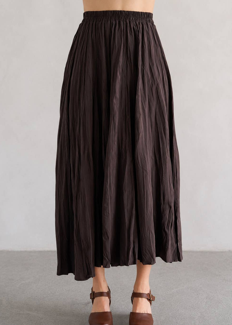 Crinkle Maxi Skirt