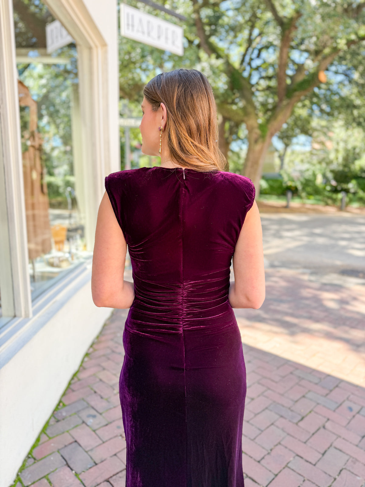 Velvet Midi Dress