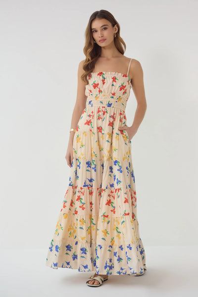 Painted Petals Maxi Dress