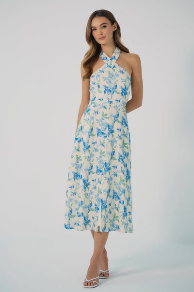 Azure Floral Dress