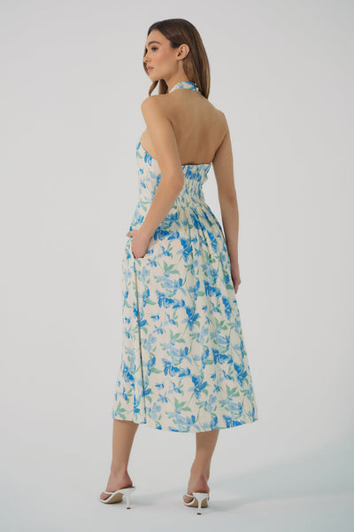 Azure Floral Dress