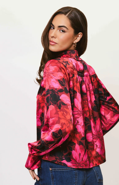 Luxe Floral Blouse