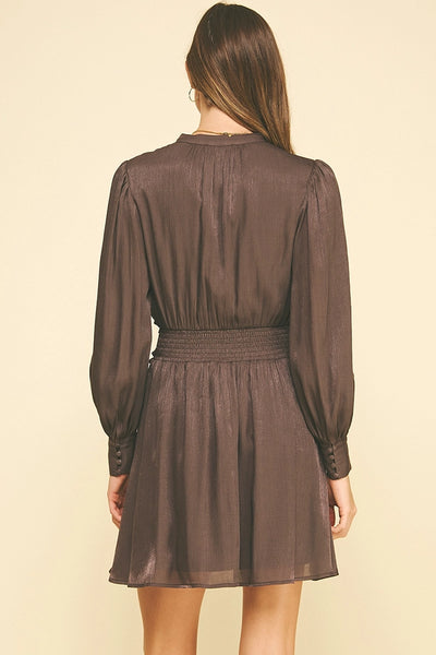 Chocolate Satin Dress