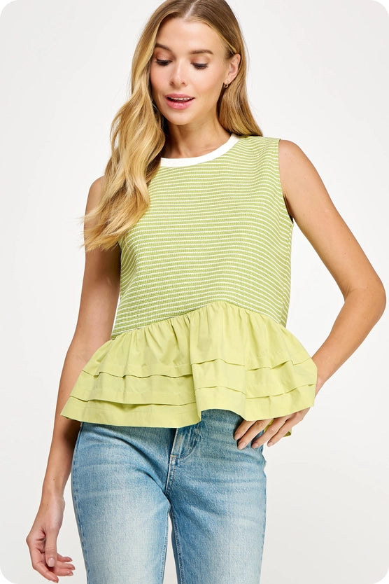 Knit Ruffle Top