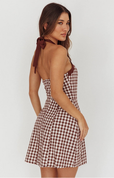 Halter gingham drs