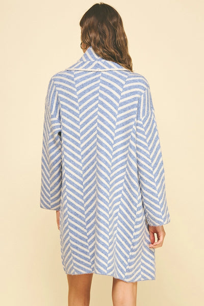 Diagonal Stripe Cardigan