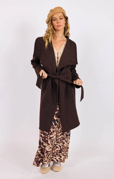 Mocha Belted Coat