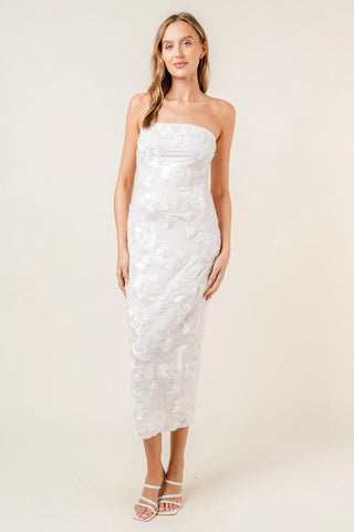 Floral Strapless Dress
