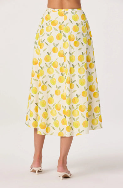 Lemon Print Skirt