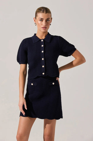 Perrine Navy Cardigan