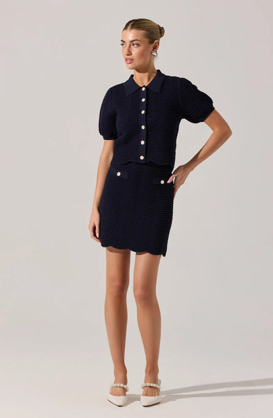 Perrine Navy Cardigan