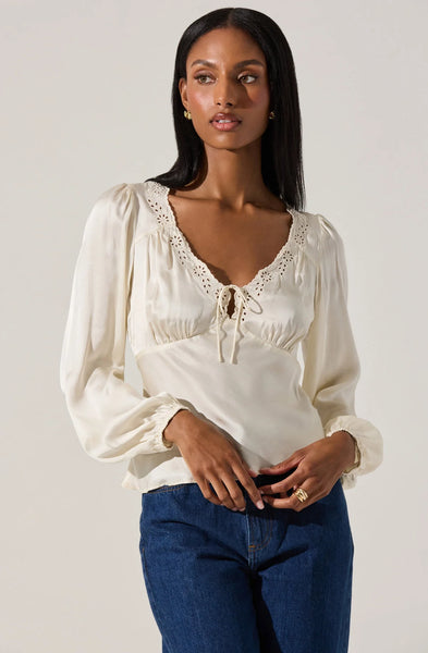 Romance Eyelet Top