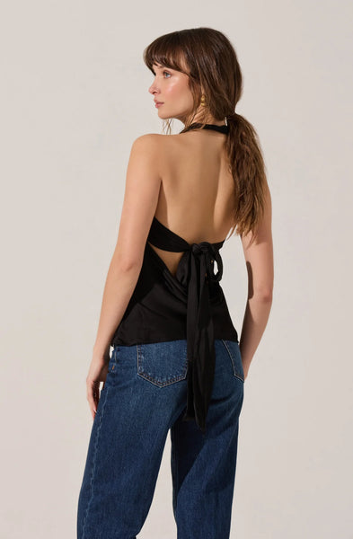 Satin Halter Top