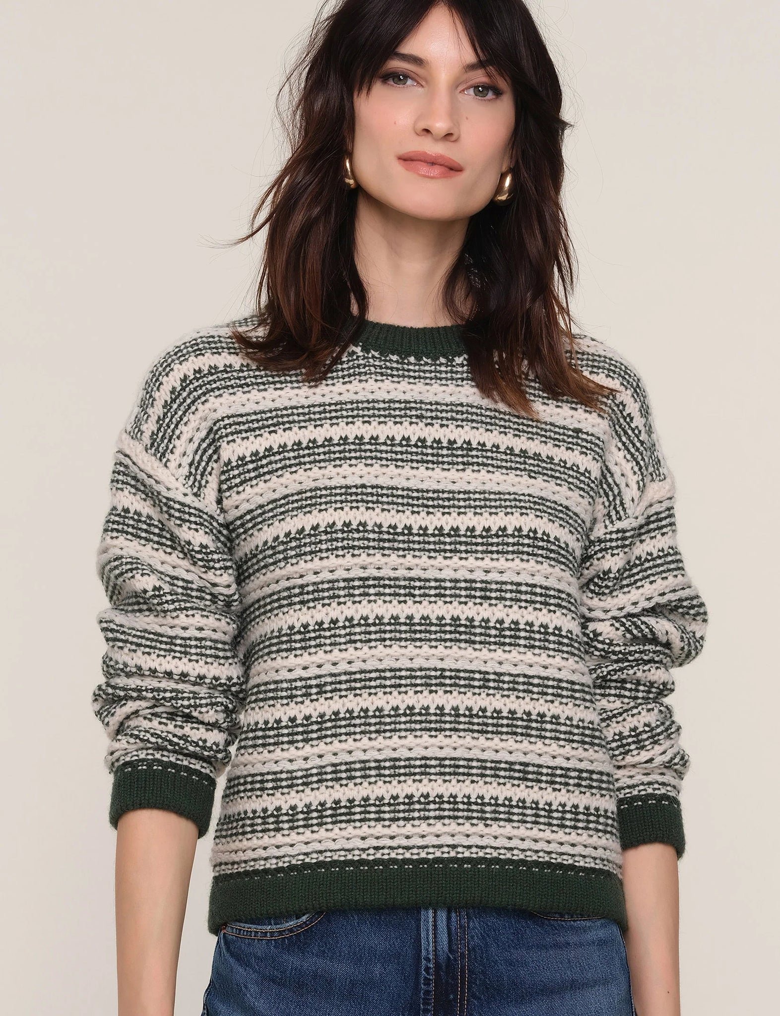 Evergreen Striped Sweater