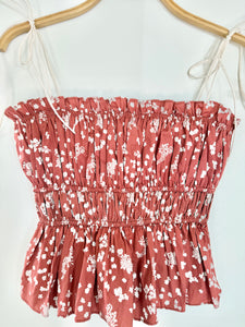 floral print top