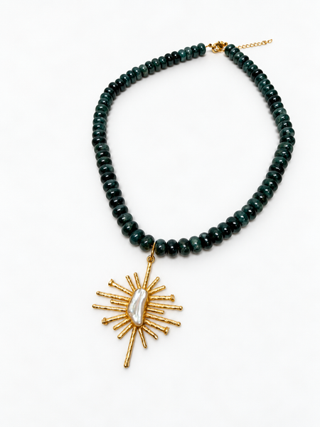 Beaded Necklace with pendant