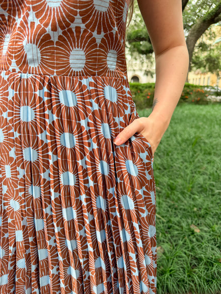 Nicole Petal Print Dress