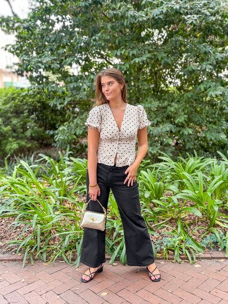 Olivia Polka Dot Top