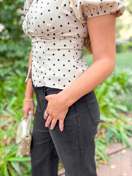 Olivia Polka Dot Top