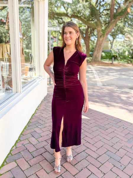 Velvet Midi Dress