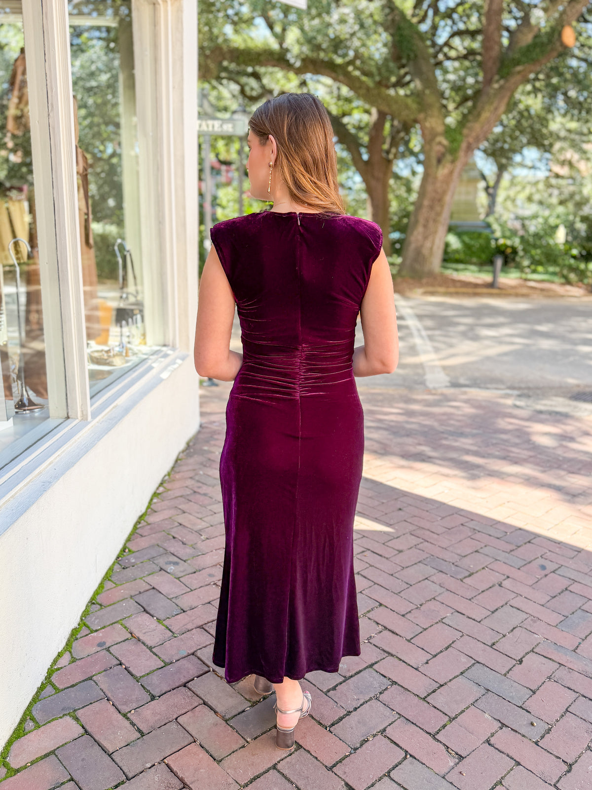 Velvet Midi Dress