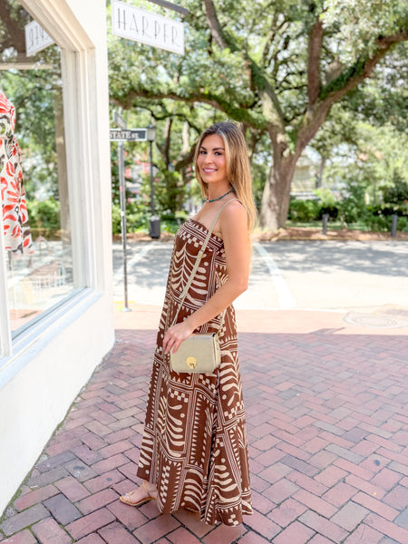 Script Maxi Dress