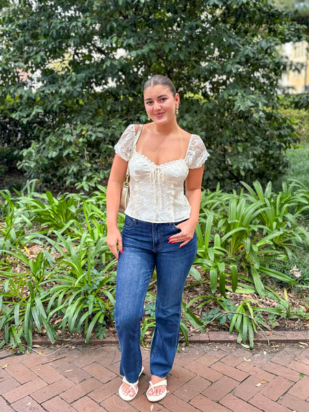 Vanessa Floral Cap Sleeve Top