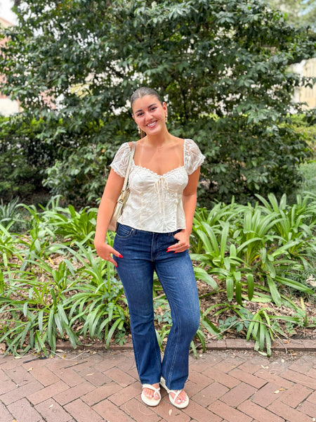 Vanessa Floral Cap Sleeve Top