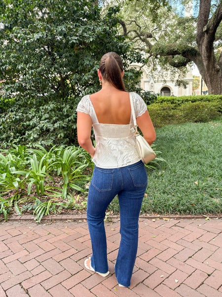 Vanessa Floral Cap Sleeve Top