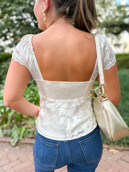 Vanessa Floral Cap Sleeve Top