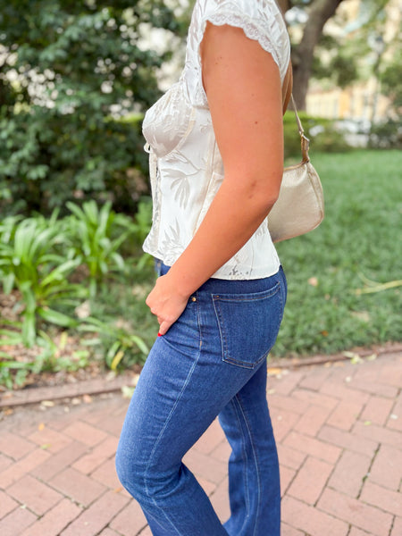 Vanessa Floral Cap Sleeve Top