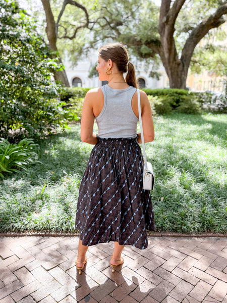 Mixed Media Midi Dress