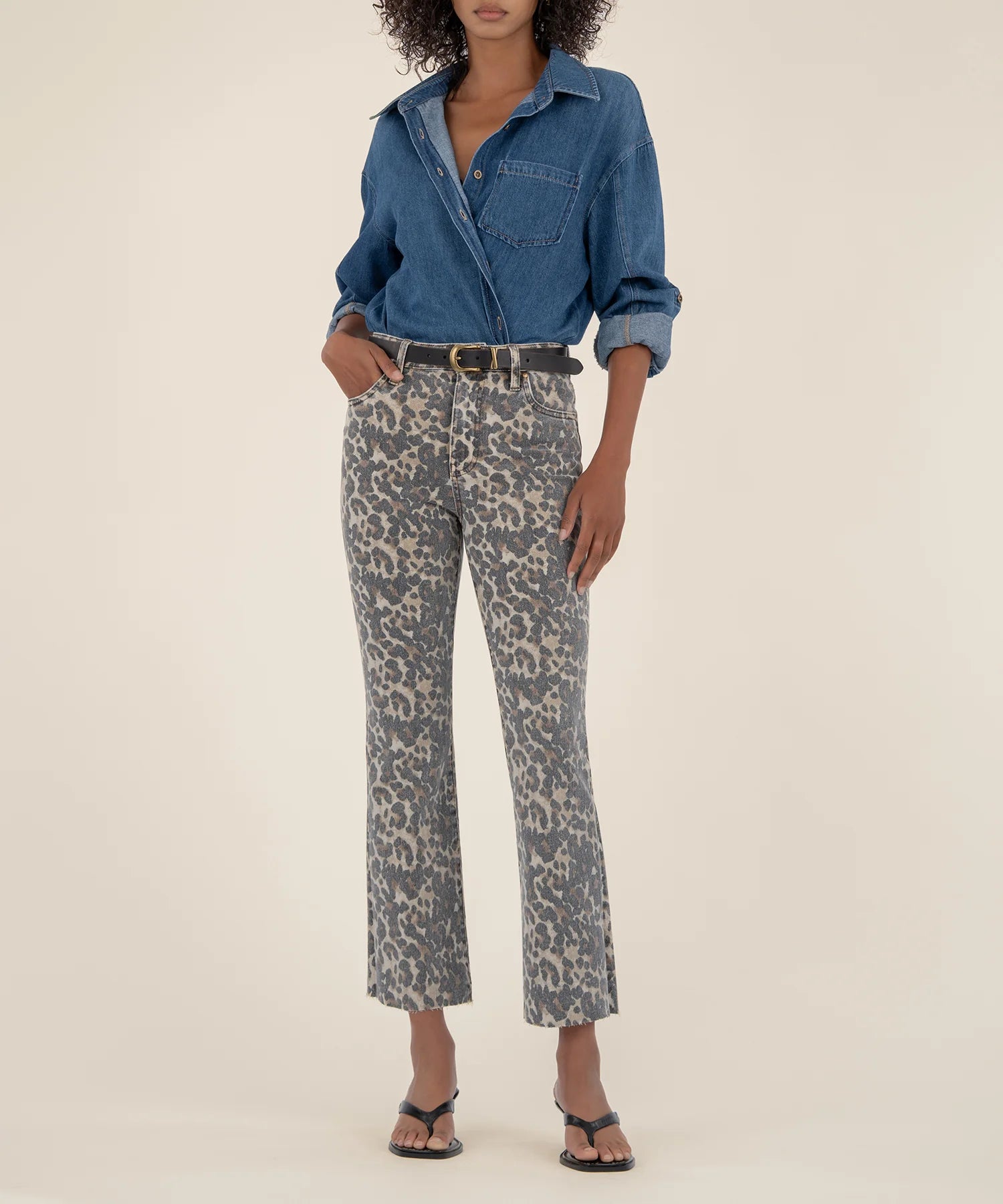 kelsey leopard pants