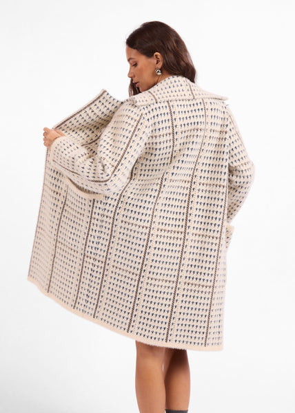 Marceau Houndstooth Coat