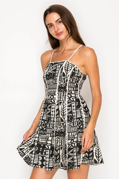 Grecian Ink Mini Dress