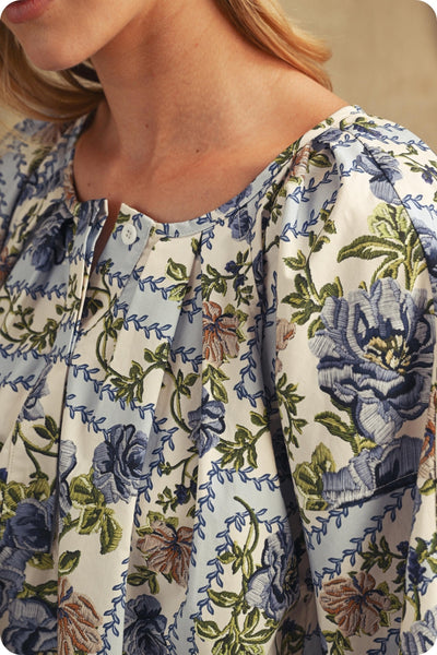 Blue Rose Blouse