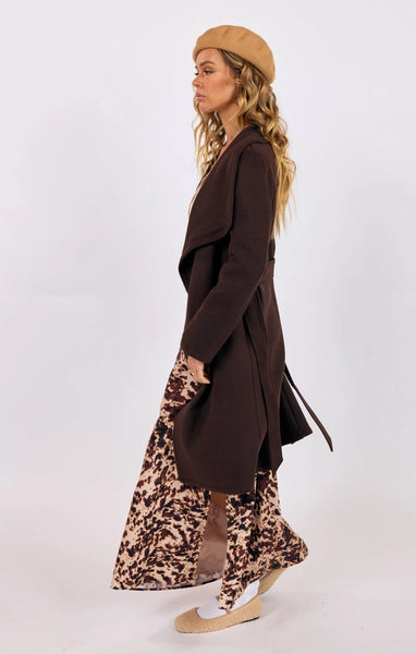 Mocha Belted Coat